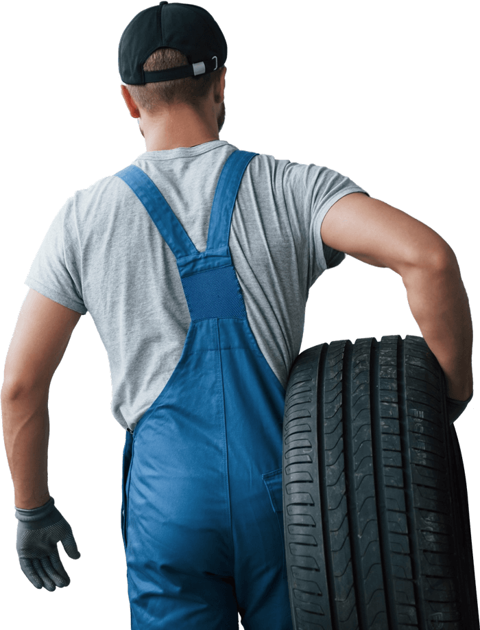 Auto-Technichian-Holding-Tire